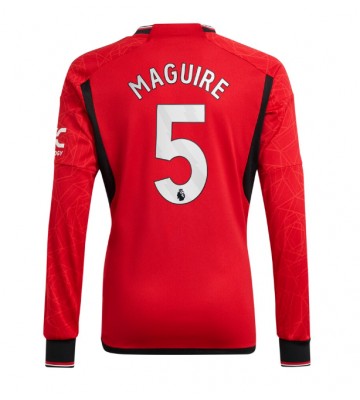 Maillot de foot Manchester United Harry Maguire #5 Domicile 2023-24 Manche Longue